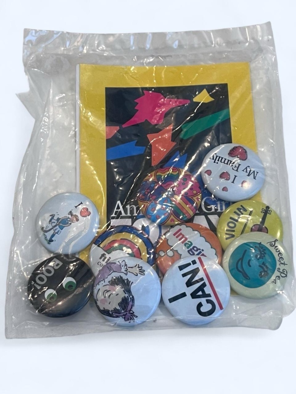New American Girl Today Grin Pins - 10 pins in a pack